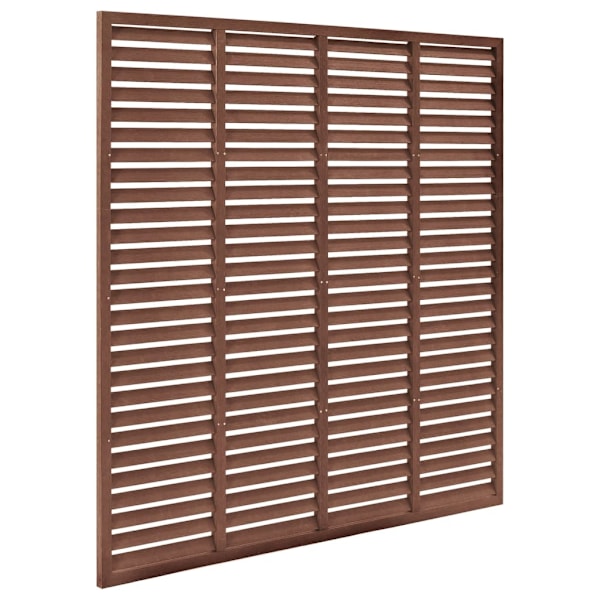 vidaXL Vindskydd WPC 180x180 cm brun Brun