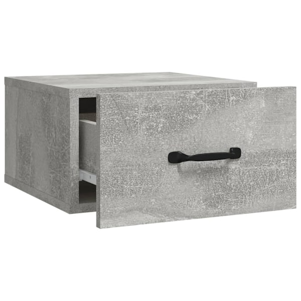 vidaXL Väggmonterat sängbord betonggrå 35x35x20 cm Grå