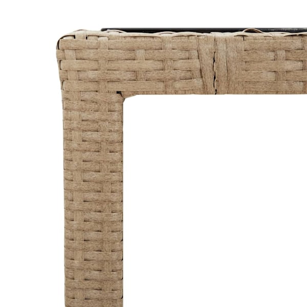 vidaXL Matgrupp för trädgården med dynor 5 delar beige konstrotting Beige