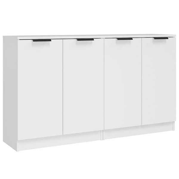 vidaXL Skänkar 2 st vit 60x30x70 cm konstruerat trä Vit