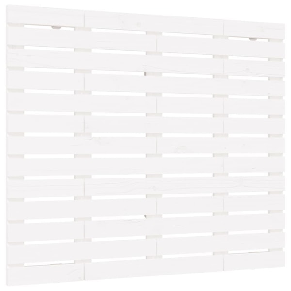 vidaXL Väggmonterad huvudgavel vit 96x3x91,5 cm massiv furu Vit