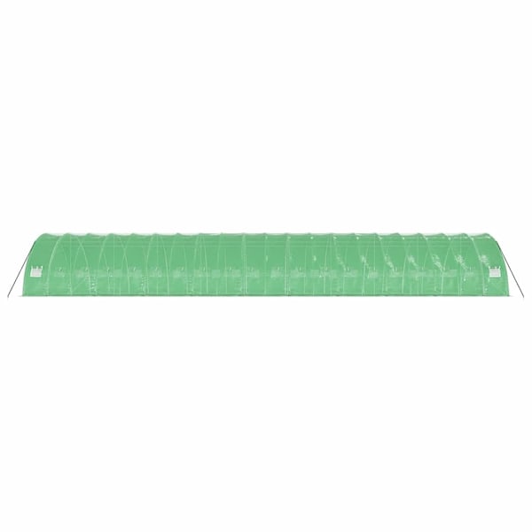 vidaXL Växthus med stålram grön 120 m² 20x6x2,85 m Grön