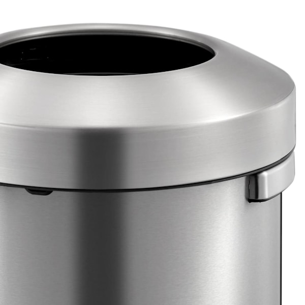 EKO Soptunna öppen topp Urban 90 L matt silver Silver
