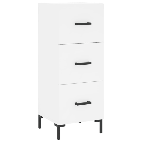 vidaXL Högskåp vit 34,5x34x180 cm konstruerat trä Vit