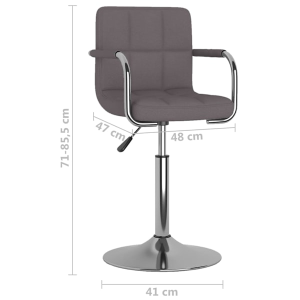 vidaXL Matstol taupe tyg Taupe