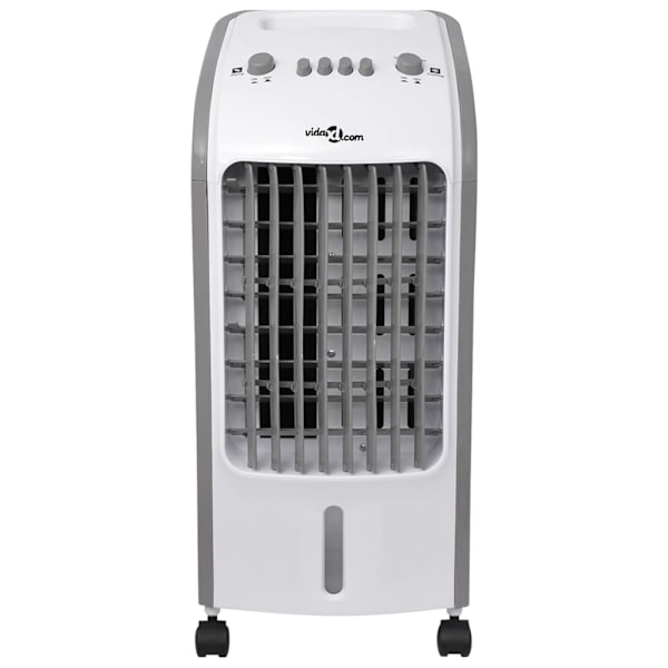 vidaXL Luftkylare 80 W 5 L 270 m³/tim. 25x26x56 cm grå
