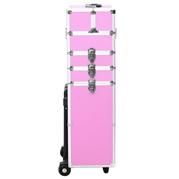vidaXL Sminklåda aluminium rosa Rosa