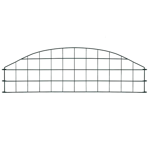 vidaXL Staket båge 77,3x26 cm grön Grön