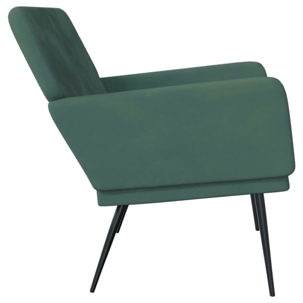 vidaXL Bänk mörkgrön 108x79x79 cm sammet Grön