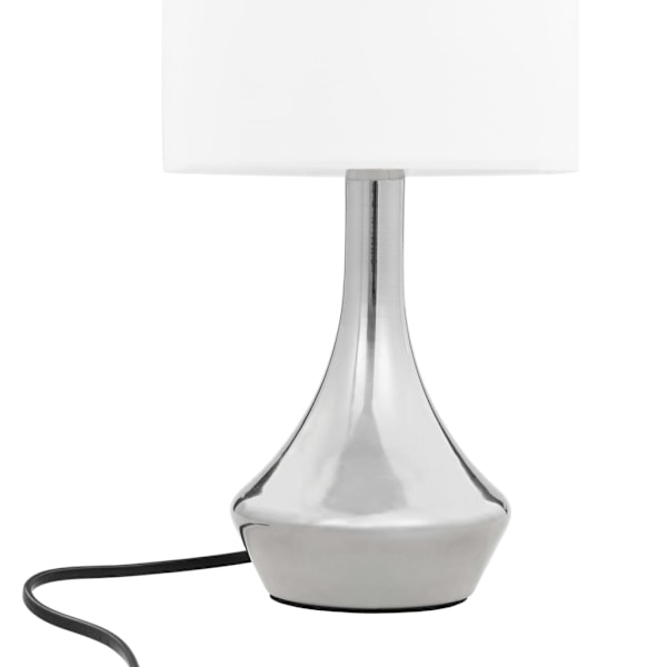 vidaXL Bordslampor 2 st touch-knapp vit E14 Vit
