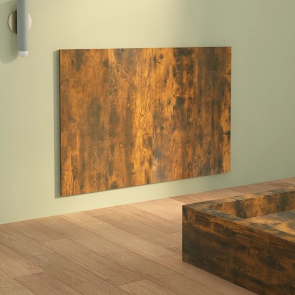 vidaXL Sänggavel rökfärgad ek 120x1,5x80 cm konstruerat trä Brun
