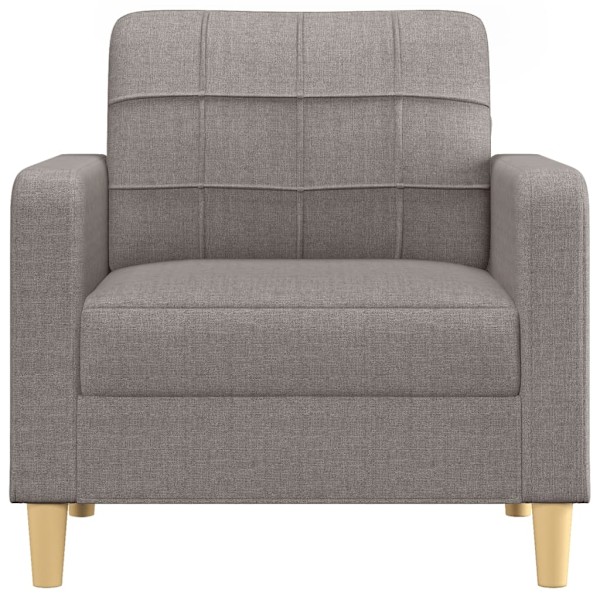 vidaXL Fåtölj taupe 60 cm tyg Taupe