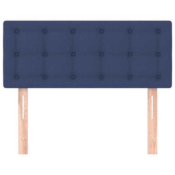 vidaXL Sänggavel blå 80x5x78/88 cm tyg Blå