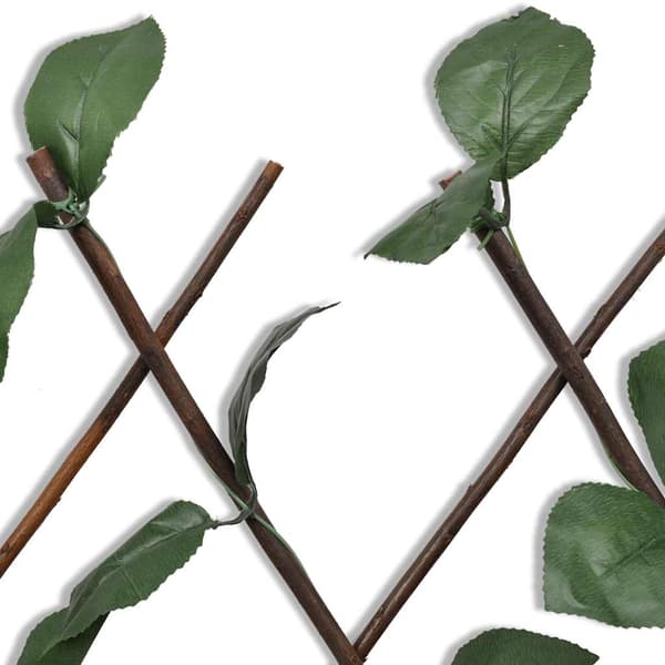 vidaXL Trädgårdsstaket Utdragbart Vide 180x90 cm 5-pack Brun