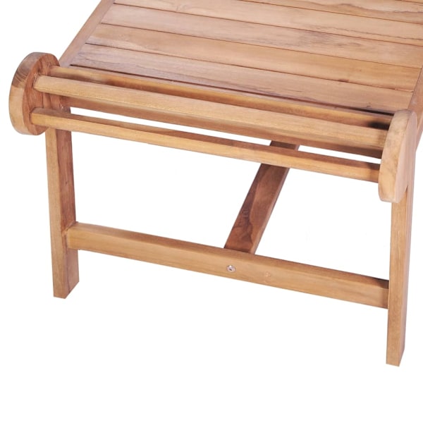 vidaXL Soffbord 100x50x45 cm massiv teak Brun