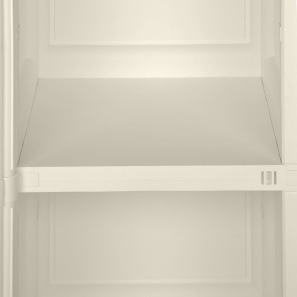 vidaXL Plastskåp 40x43x85,5 cm träimitation vaniljvit Creme
