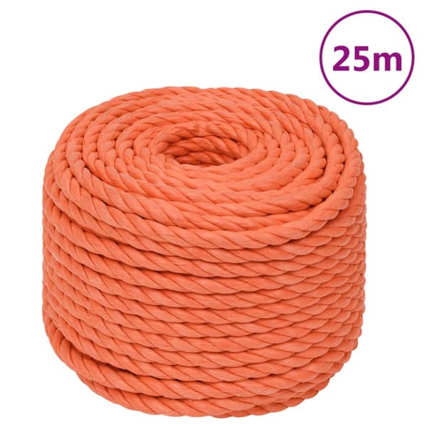 vidaXL Rep orange 12 mm 25 m polypropylen Orange