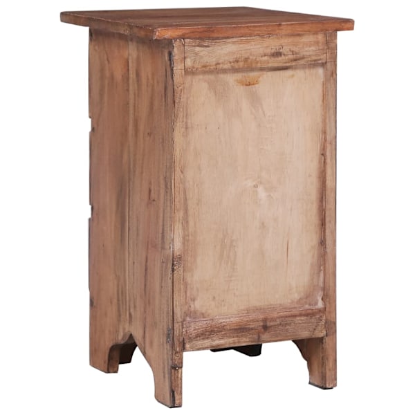 vidaXL Sängbord 30x30x51 cm massivt massivt mahognyträ Brun