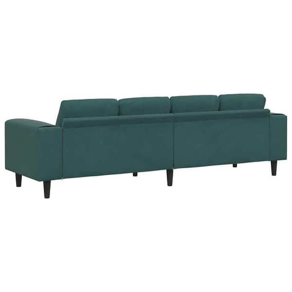 vidaXL Vardagsrumsoffa Mörkgrön 250 x 77 x 76 cm Grön
