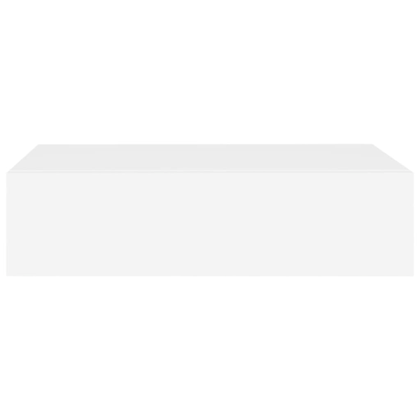 vidaXL Väggmonterad låda vit 40x23,5x10 cm MDF Vit