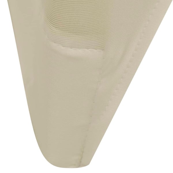 vidaXL 6 st. gräddfärgade stolsöverdrag Creme