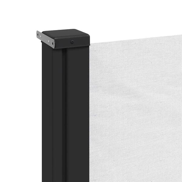 vidaXL Infällbar sidomarkis vit 200x600 cm Vit
