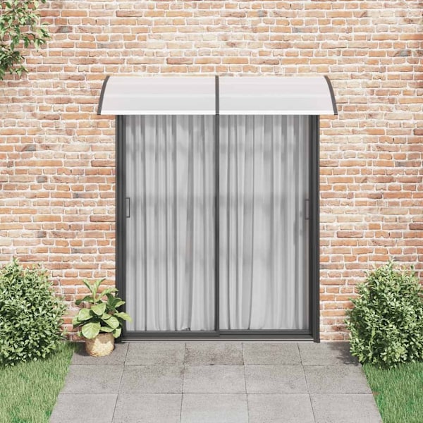 vidaXL Entrétak svart och transparent 200x75 cm PC Transparent