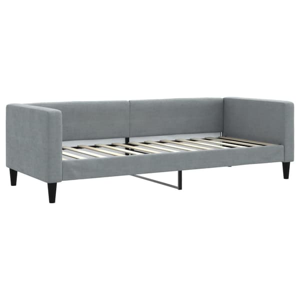 vidaXL Dagbädd ljusgrå 80x200 cm tyg Grå