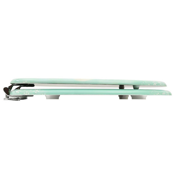 vidaXL Toalettsitsar med lock 2 st MDF flamingo multifärg