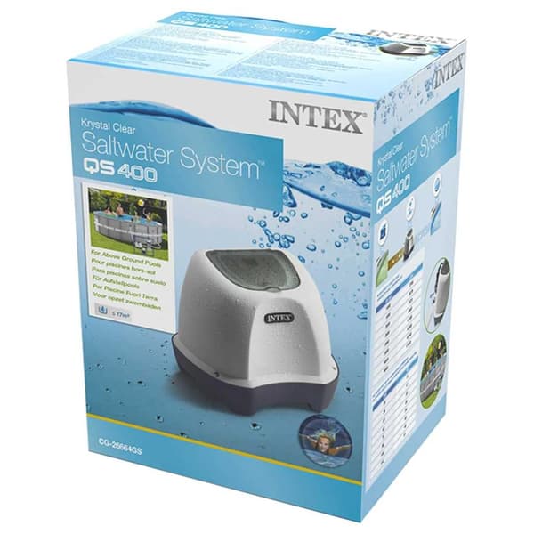 INTEX Krystal Clear saltvattensystem 12 V grå