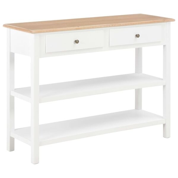vidaXL Skänk vit 110x35x80 cm MDF Vit