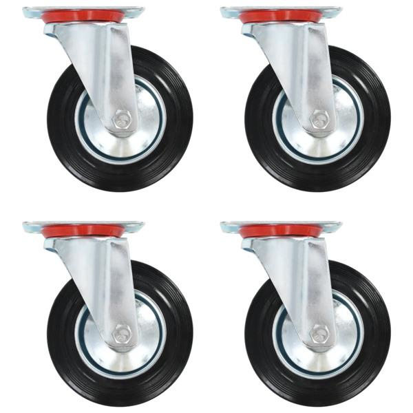 vidaXL Länkhjul 4 st 160 mm