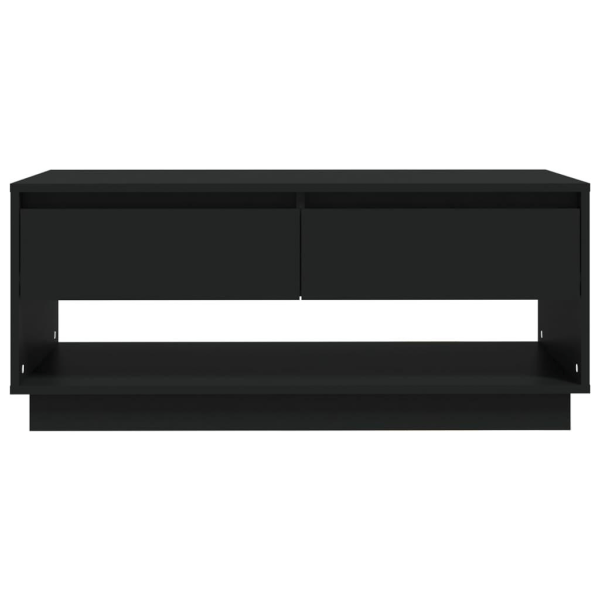 vidaXL Soffbord svart 102,5x55x44 cm konstruerat trä Svart