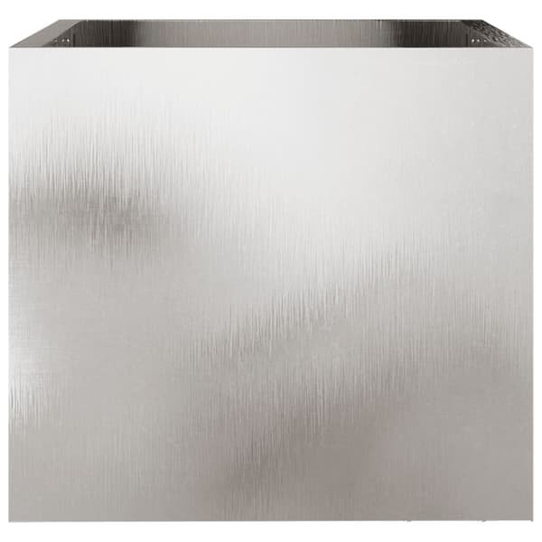 vidaXL Odlingslåda silver 32x30x29 cm rostfritt stål Silver