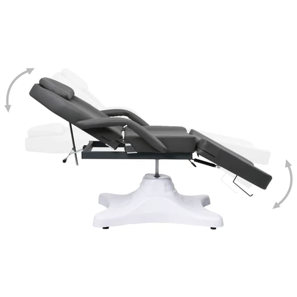 vidaXL Behandlingsstol grå 180x62x(86,5-118) cm grå