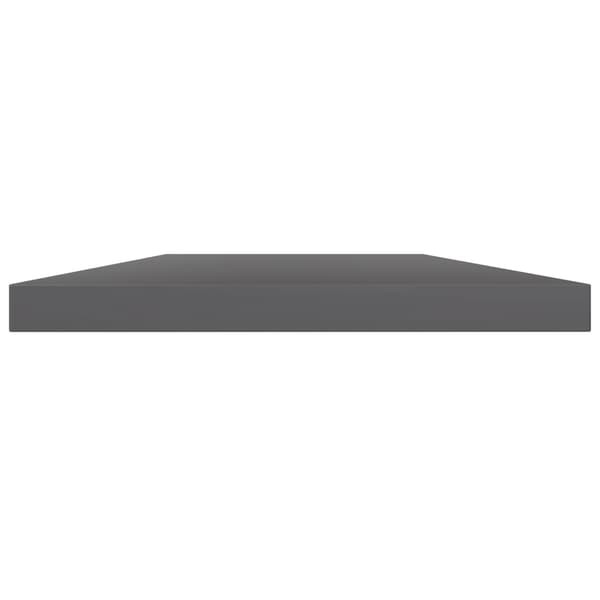 vidaXL Hyllplan 4 st grå högglans 100x20x1,5 cm konstruerat trä grå