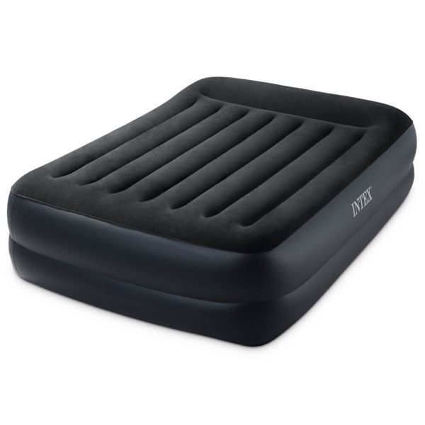 INTEX Luftmadrass Dura-Beam Plus Pillow Rest Raised Queen 42 cm Grå