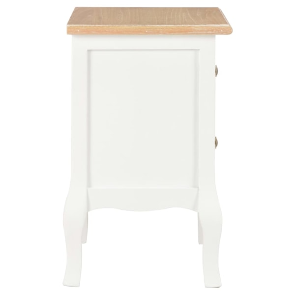vidaXL Nattduksbord 2 st vit 35x30x49 cm MDF Vit