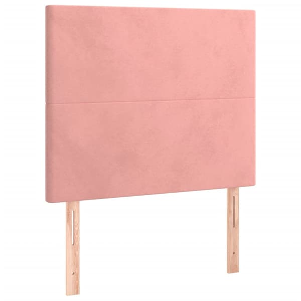 vidaXL Ramsäng med madrass rosa 80x200 cm sammet Rosa