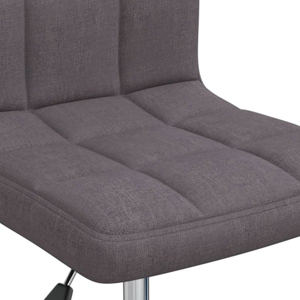 vidaXL Snurrbar kontorsstol taupe tyg Taupe