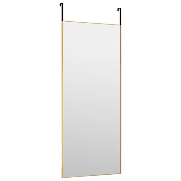 vidaXL Dörrspegel guld 40x100 cm glas och aluminium Guld