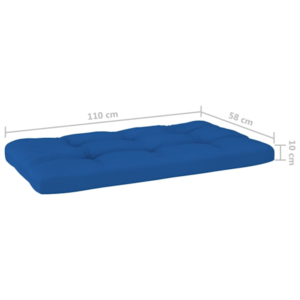 vidaXL Mittensektion till pallsoffa grå impregnerad furu grå