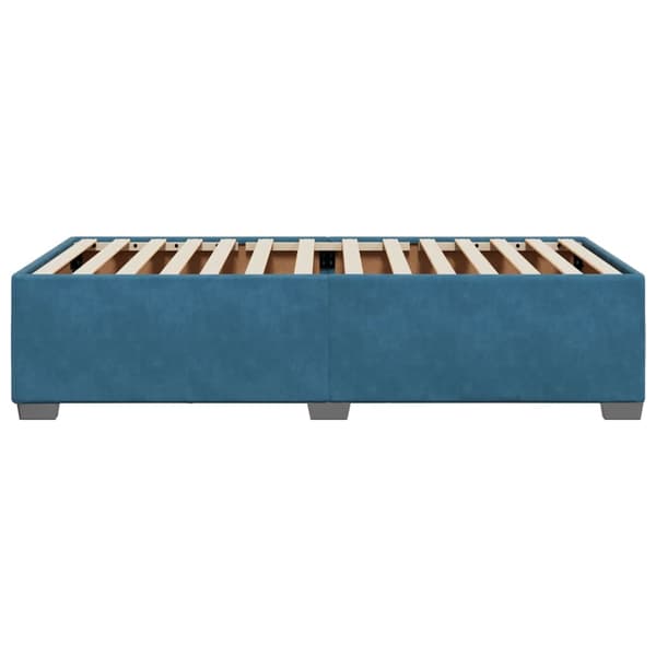vidaXL Sängram blå 90x190 cm sammet Blå