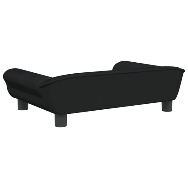 vidaXL Barnsoffa svart 70x45x26 cm sammet art