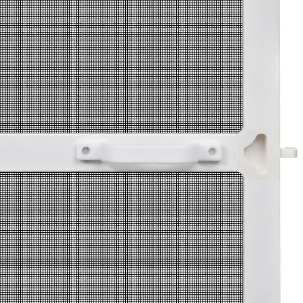 vidaXL Nätdörr med gångjärn 120 x 240 cm vit Vit