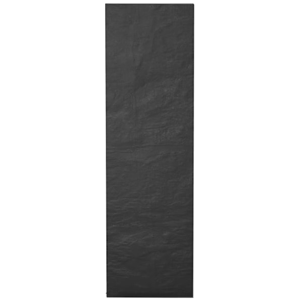vidaXL Överdrag för solsäng 2st 12 öljetter 200x65x35/60 cm polyeten Svart