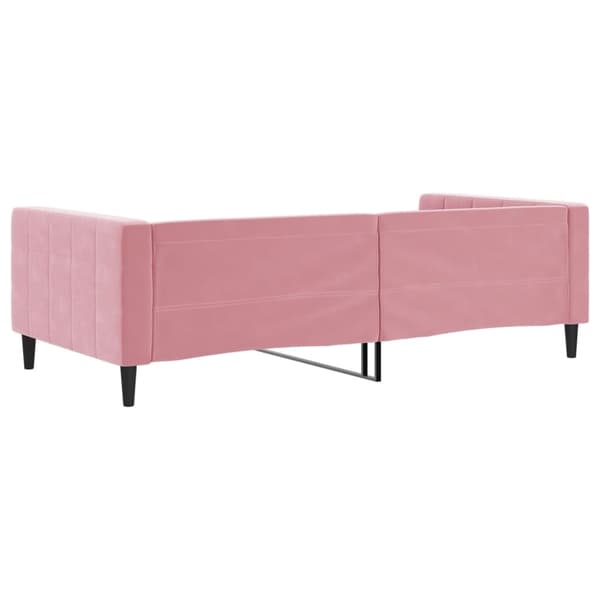 vidaXL Dagbädd rosa 100x200 cm sammet Rosa