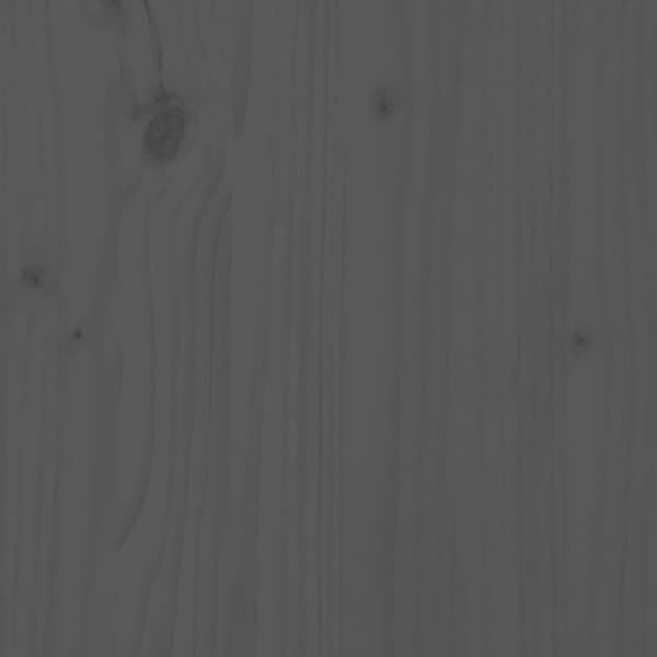 vidaXL Soffbord grå 110x55x45 cm massiv furu Grå