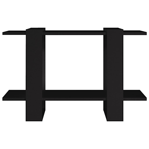 vidaXL Bokhylla/Rumsavdelare svart 80x30x51 cm Svart