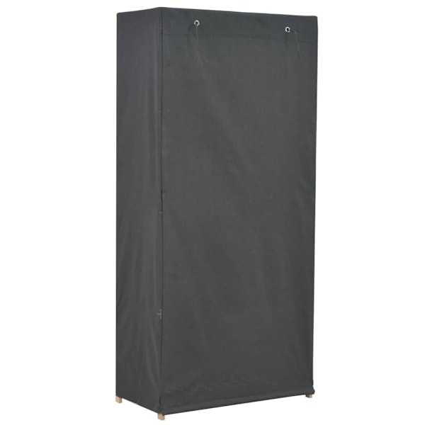 vidaXL Garderob 79x40x170 cm grå tyg grå